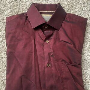 Heritage Maroon Men's Dress Shirt